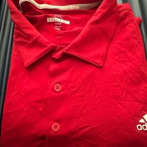Adidas Bold Red Men's Polo Shirt